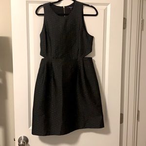 Madewell short dress with cutouts. Black. Size 10. NWT!